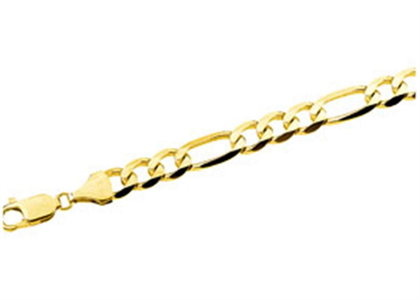 Gold Plated 8 mm Curb Chain